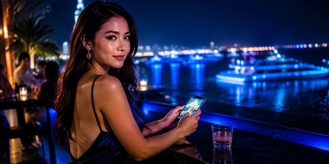 Người dùng tại Đà Nẵng xem kèo và đặt cược thể thao trên điện thoại ngoài bãi biển