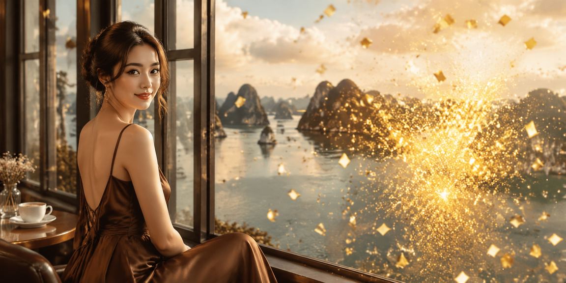 Du khách tại vịnh Hạ Long thư giãn và trải nghiệm jackpot trực tuyến trên điện thoại