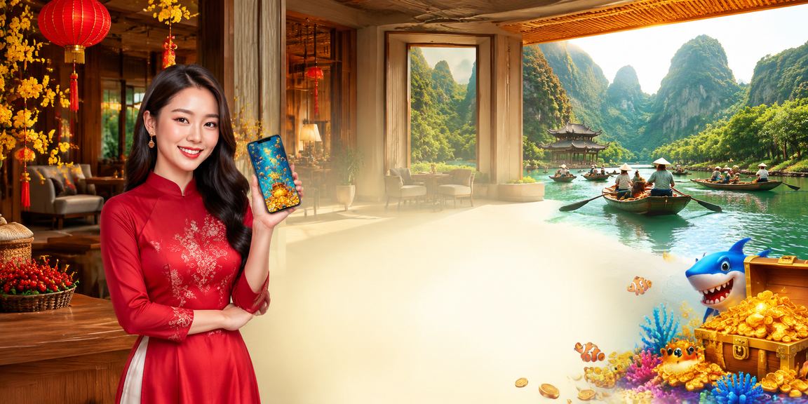 Người dùng tại Ninh Bình trải nghiệm casino di động qua điện thoại trong quán cà phê