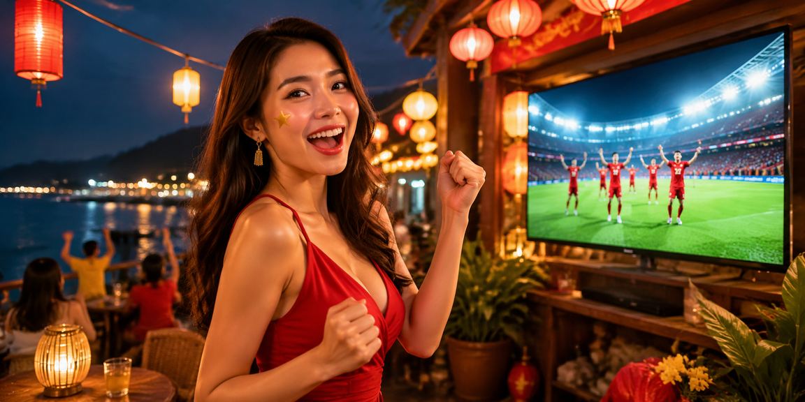 Du khách dùng ứng dụng cá cược thể thao tại chợ đêm Phú Quốc về đêm